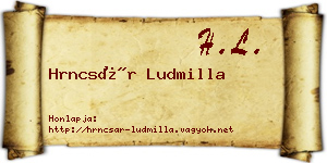 Hrncsár Ludmilla névjegykártya
